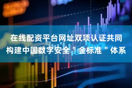 在线配资平台网址　　双项认证共同构建中国数字安全＂金标准＂体系